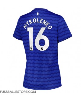 Günstige Everton Vitaliy Mykolenko #16 Heimtrikot Damen 2025-26 Kurzarm